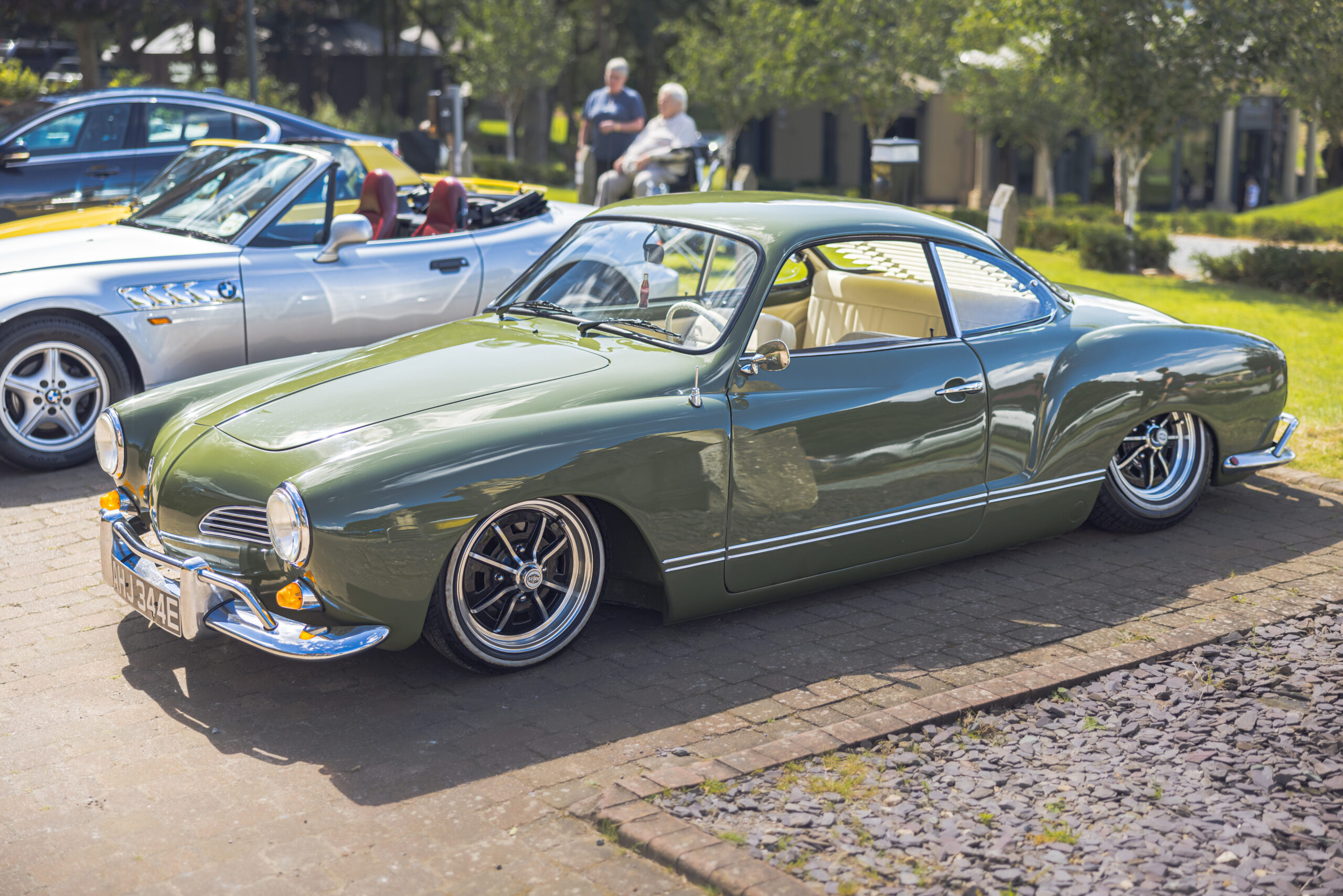 Classic vehicle in mid green colour